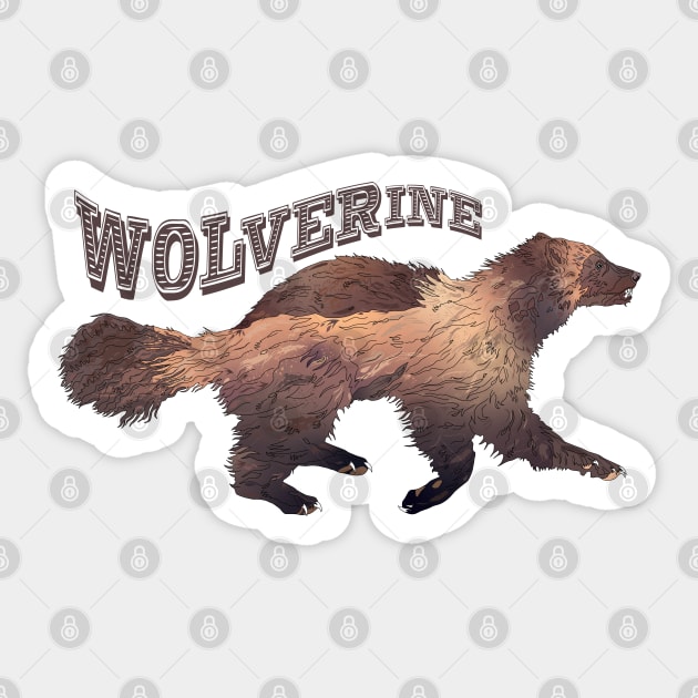 Wolverine Sticker by O GRIMLEY